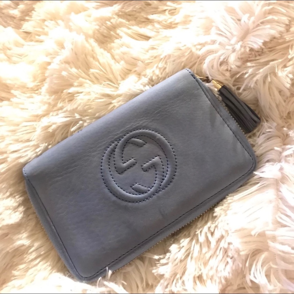 Gucci soho nubuck mini wallet